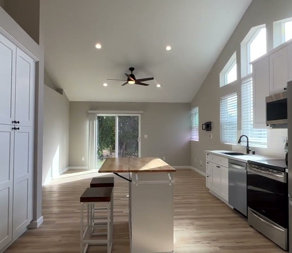 Remodeled white kitchen
