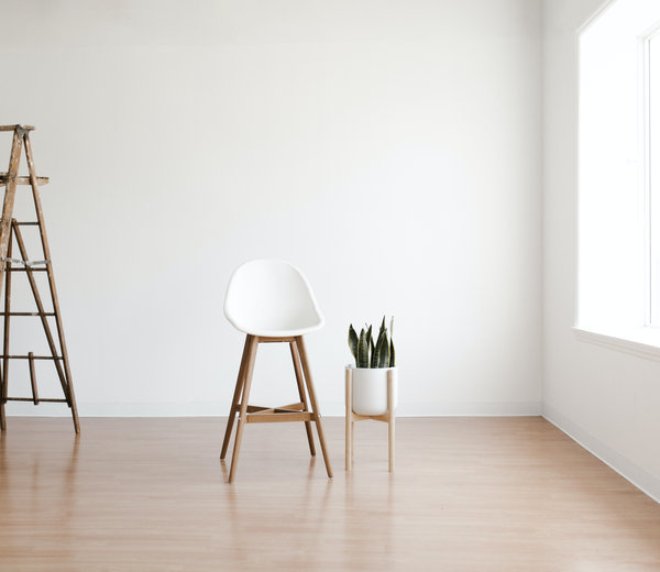 Freshly painted interior room